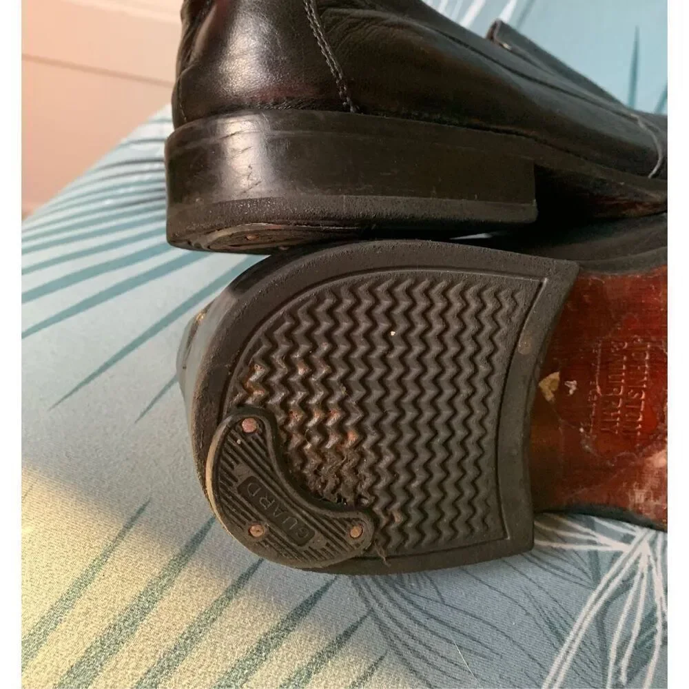 Johnston & Murphy LOAFER Black Leather Slip On Dress Shoes mens 13 M